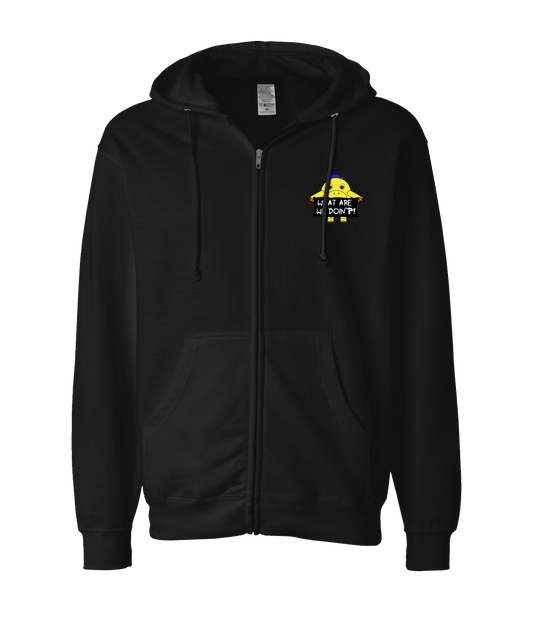 The Philly Captain's Merch is Fire - WHAT ARE WE DOIN' ?! - Black Zip Up Hoodie