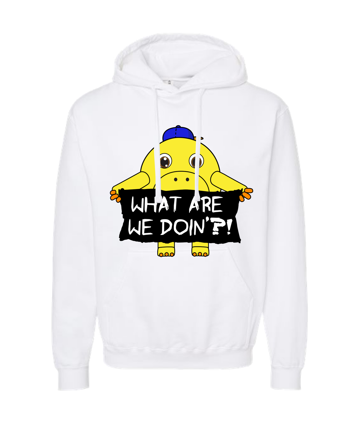 The Philly Captain's Merch is Fire - WHAT ARE WE DOIN' ?! - White Hoodie