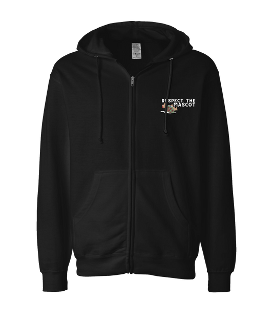 The Philly Captain's Merch is Fire - RESPECT THE MASCOT - Black Zip Up Hoodie