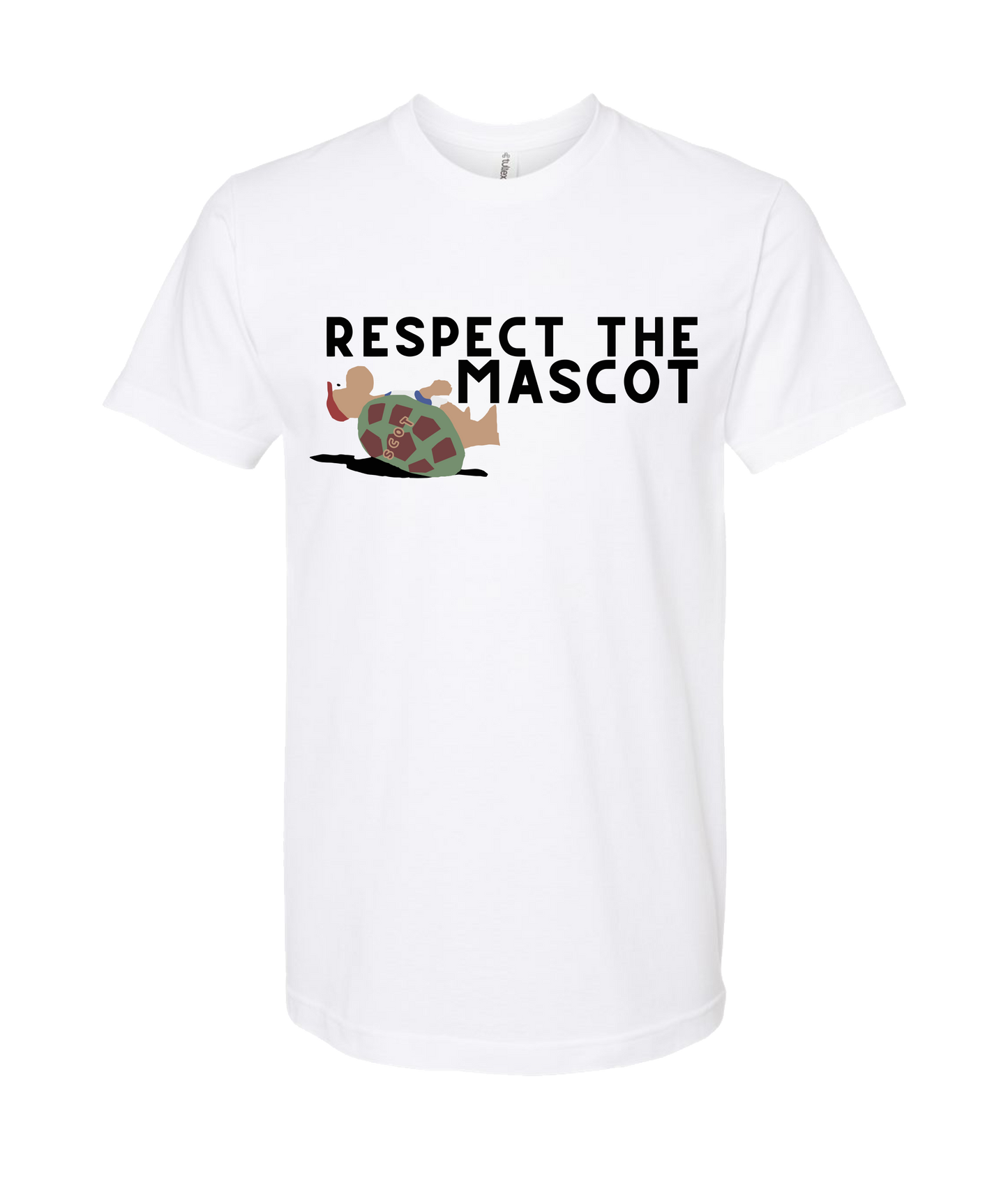 The Philly Captain's Merch is Fire - RESPECT THE MASCOT - White T-Shirt