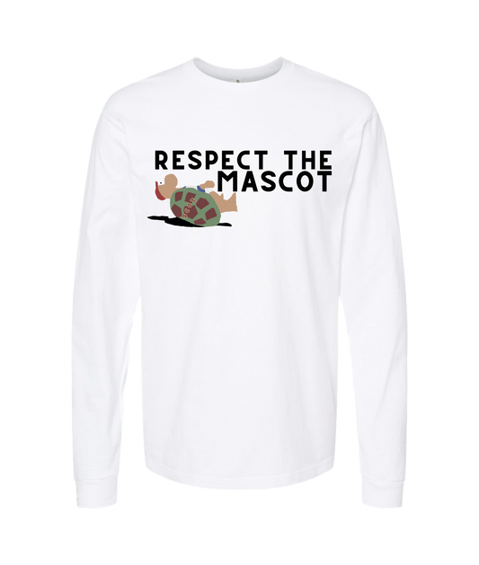 The Philly Captain's Merch is Fire - RESPECT THE MASCOT - White Long Sleeve T