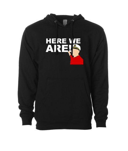 The Philly Captain's Merch is Fire - Here We Are - Black Hoodie