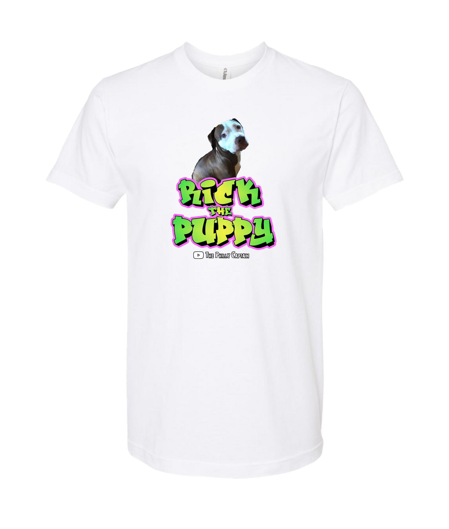 The Philly Captain's Merch is Fire - Rick the Puppy - White T-Shirt