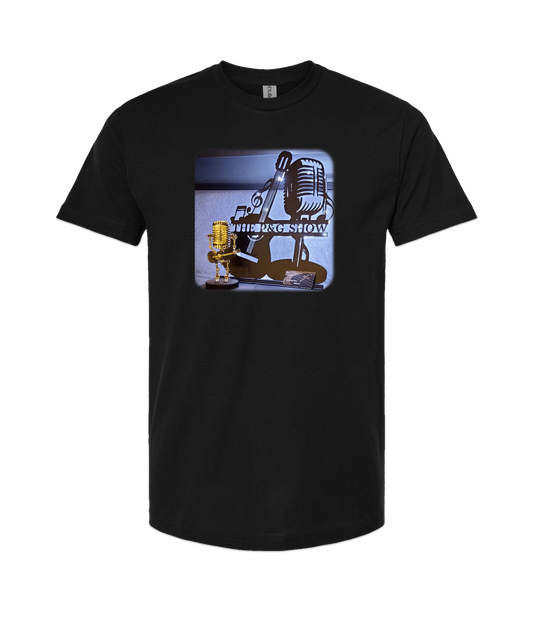 The Pope and Guitarlos Show - Mic Guitar - Black T Shirt