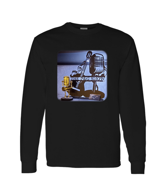 The Pope and Guitarlos Show - Mic Guitar - Black Long Sleeve T