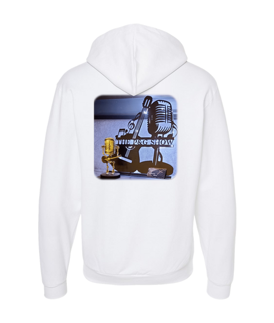The Pope and Guitarlos Show - Mic Guitar - White Zip Up Hoodie