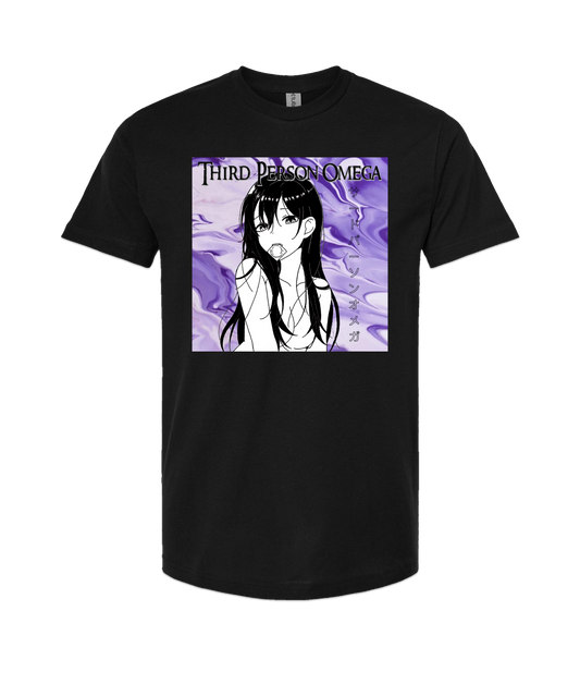 Third Person Omega - ANIME GIRL - Black T Shirt