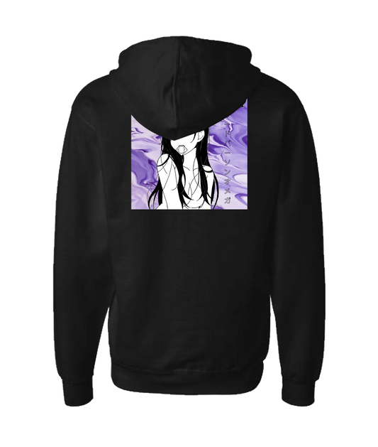 V-TPOTOP - ANIME GIRL - Black Zip Up Hoodie