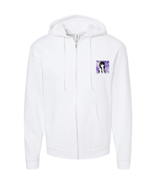 V-TPOTOP - ANIME GIRL - White Zip Up Hoodie