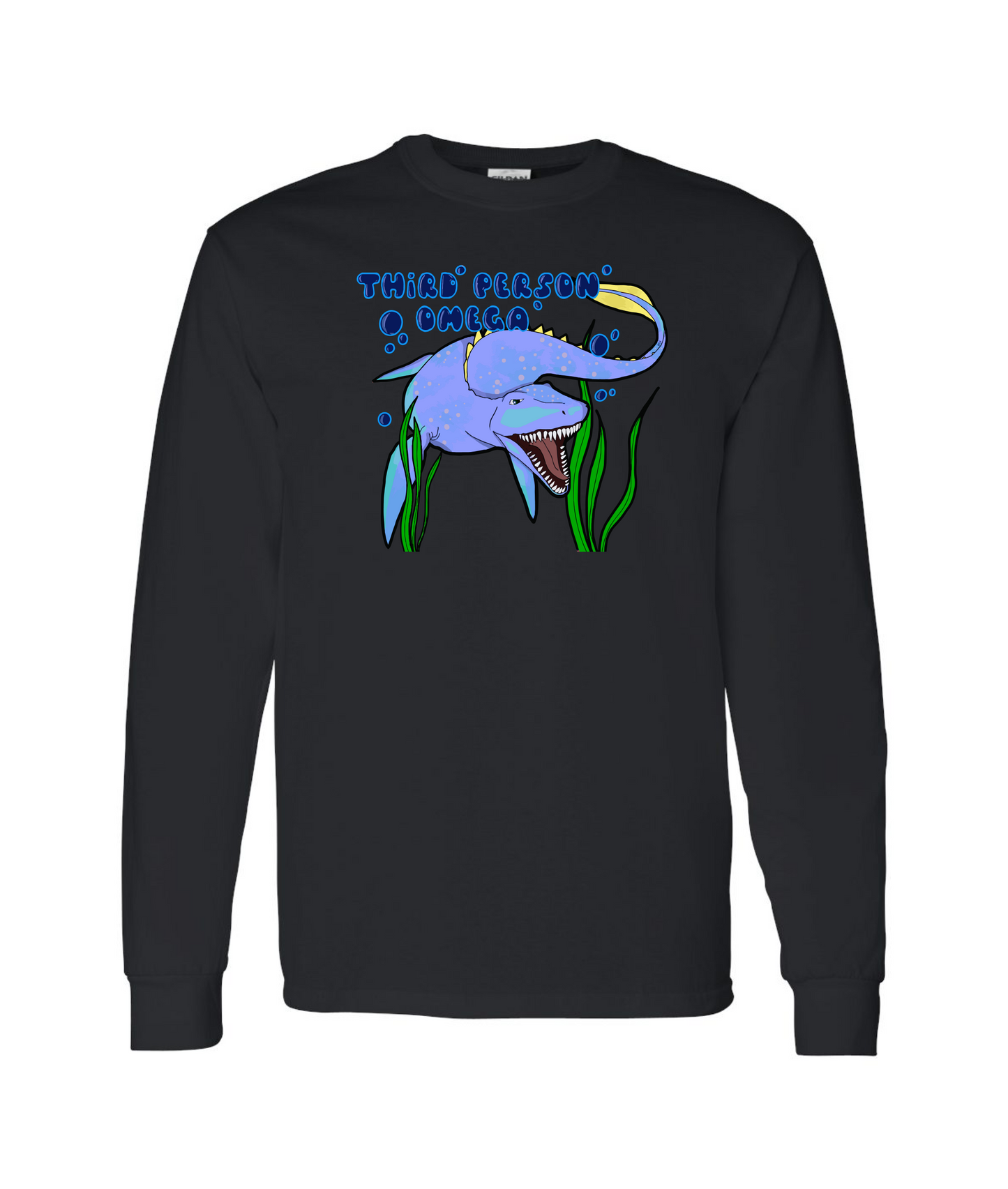 Third Person Omega - Logo - Black Long Sleeve T