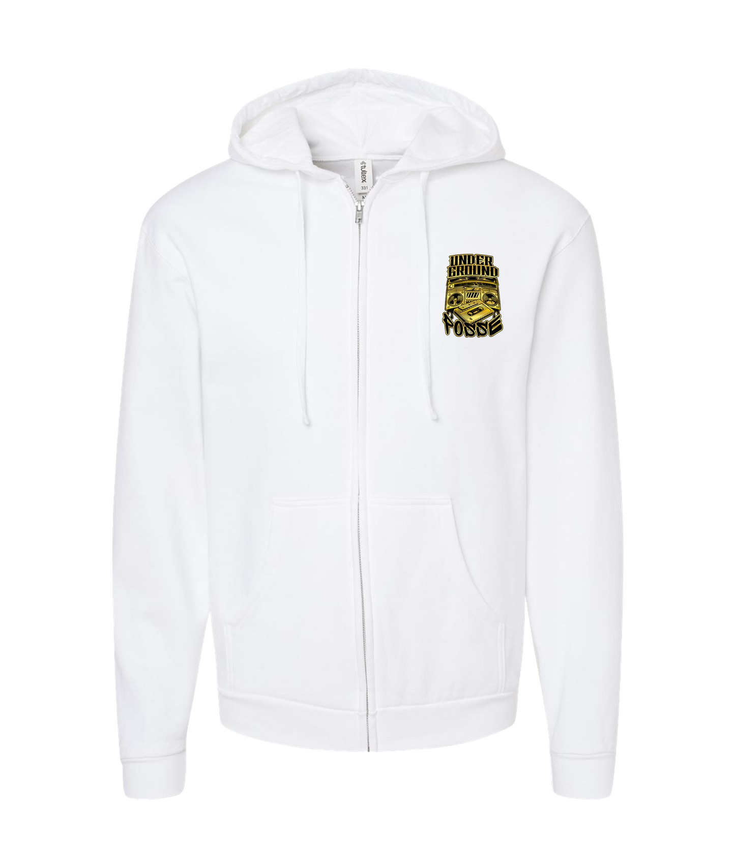 The Posse Store - UGP - White Zip Up Hoodie