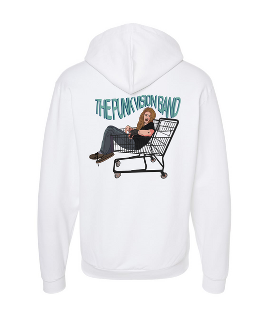 The Punk Vision Shop - The First One - White Zip Up Hoodie