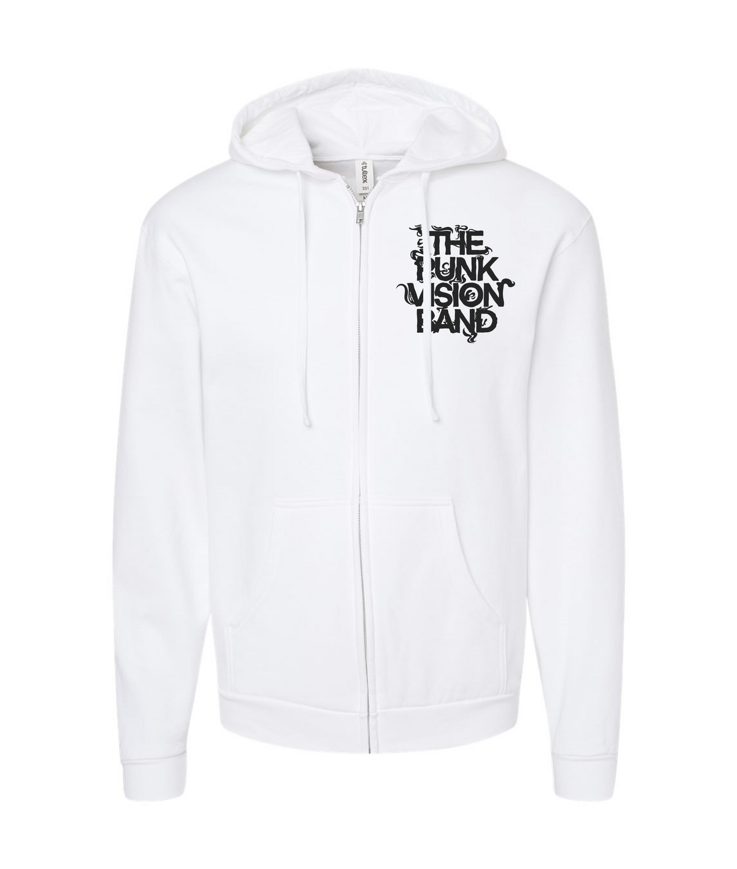 The Punk Vision Shop - The First One - White Zip Up Hoodie