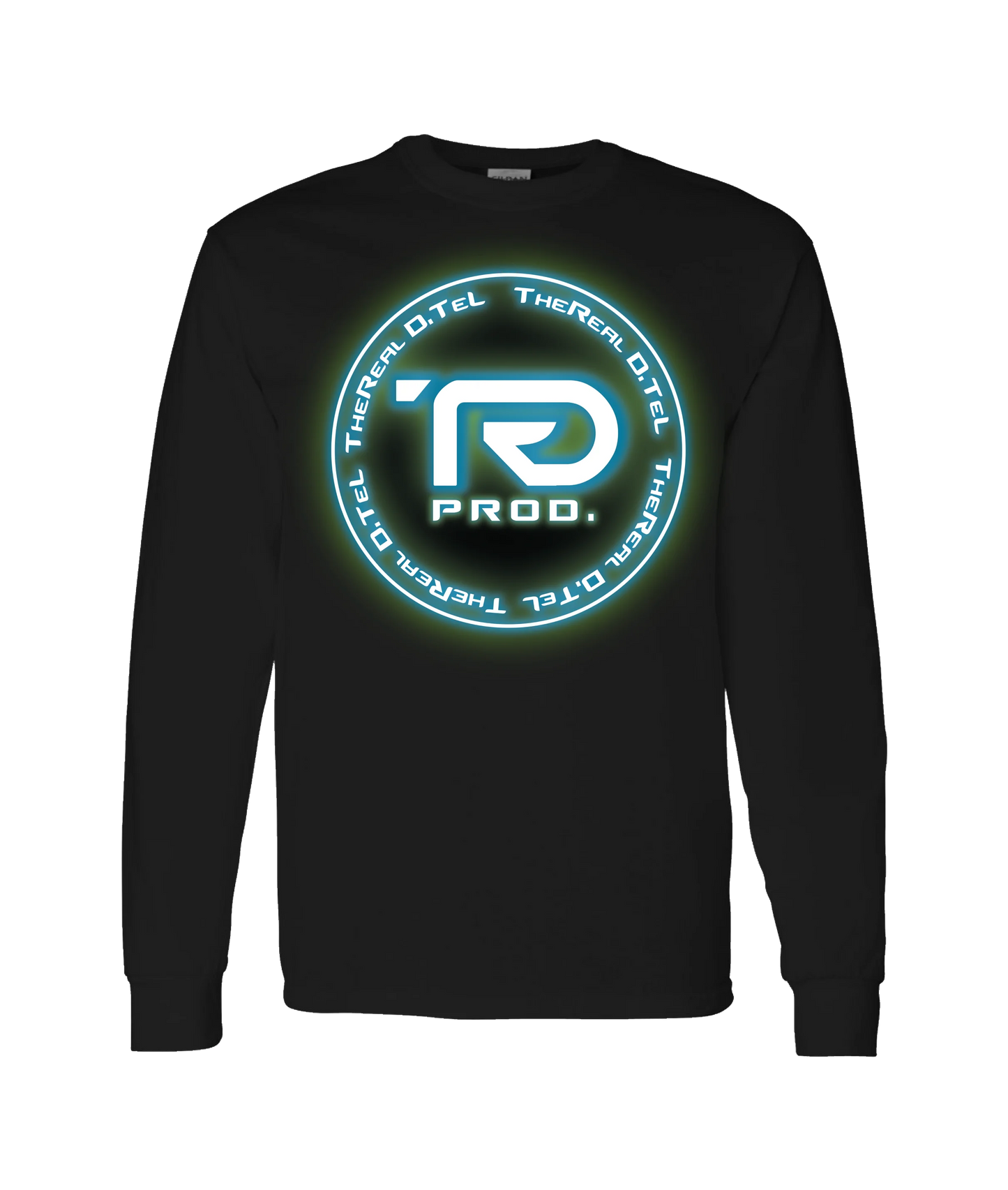 TheReal D.TeL - Logo 2 - Black Long Sleeve T
