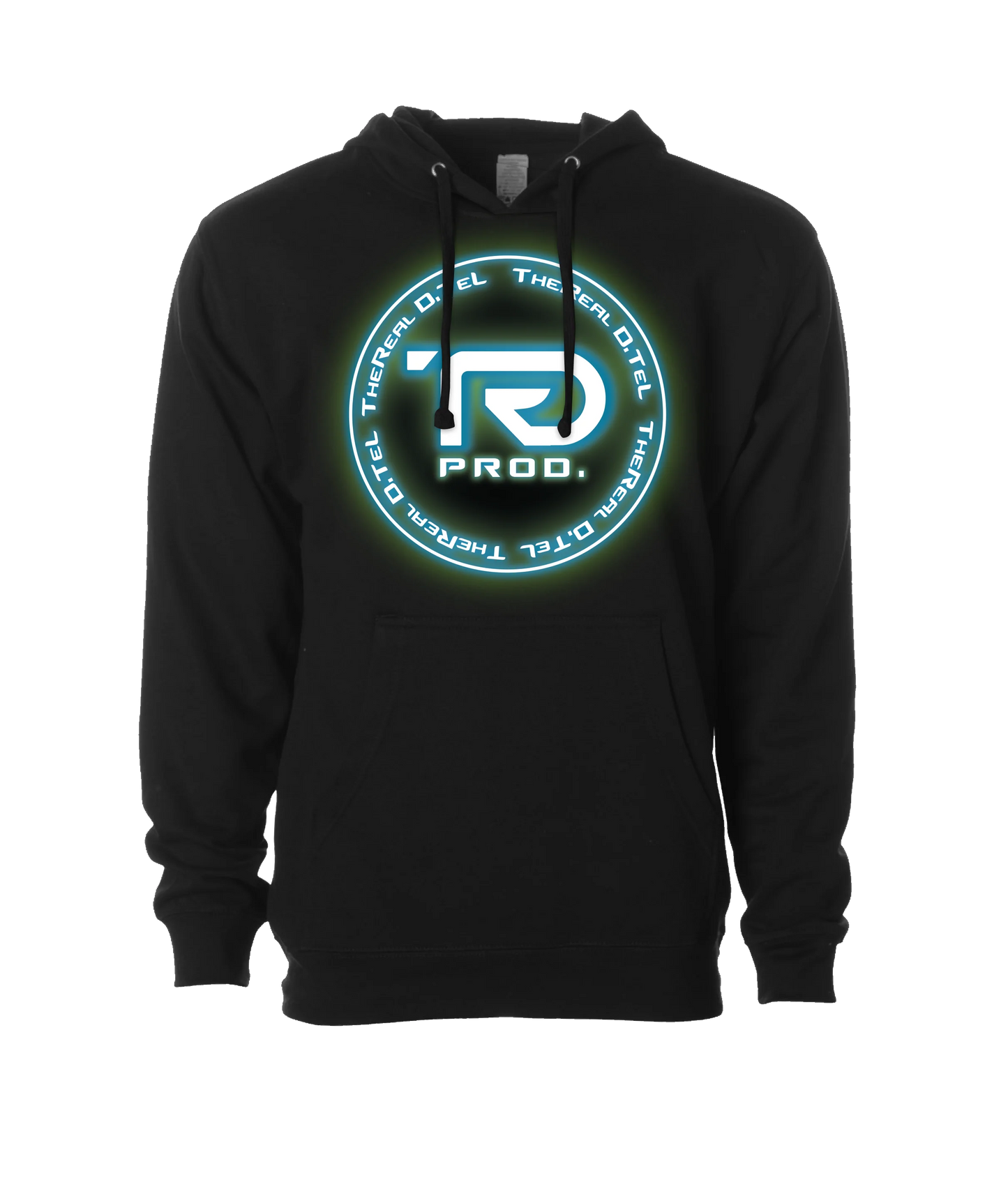 TheReal D.TeL - Logo 2 - Black Hoodie