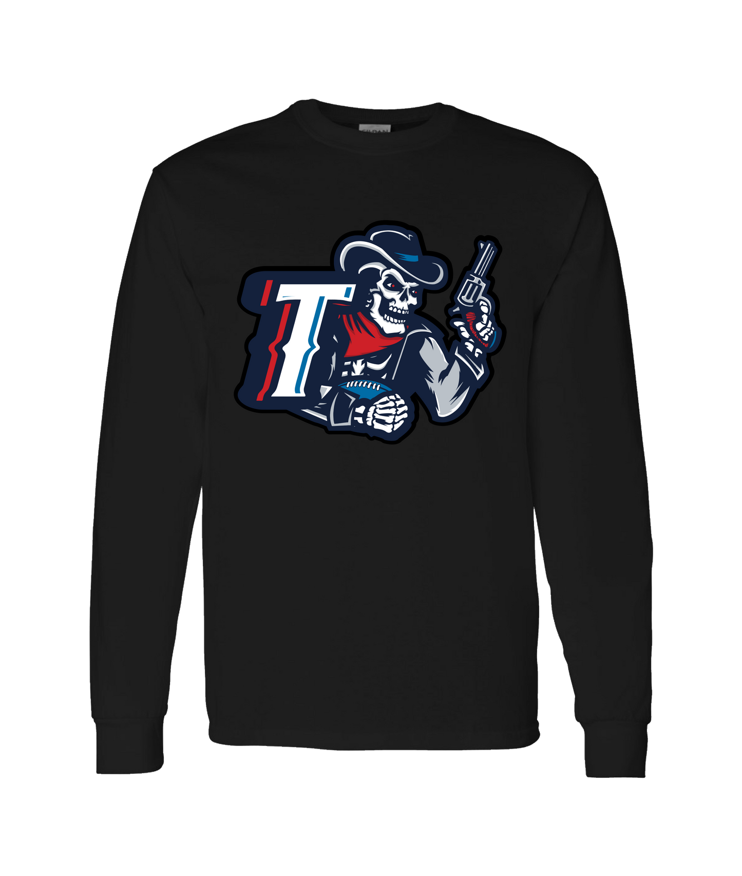 Triad Outlaws Saloon - DESIGN 1 - Black Long Sleeve T