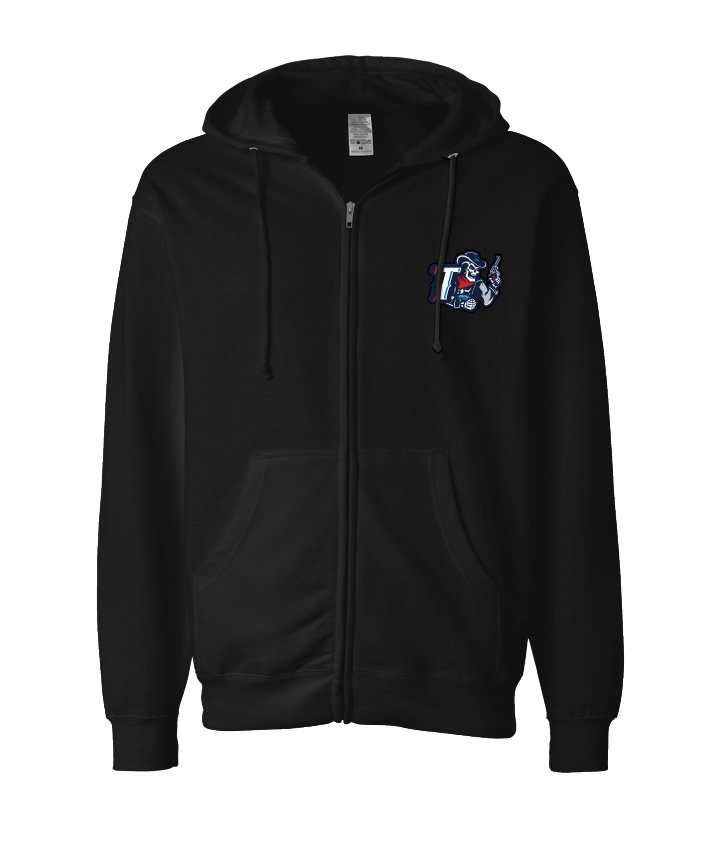 Triad Outlaws Saloon - DESIGN 1 - Black Zip Up Hoodie