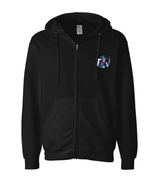 V-TROSTOP - DESIGN 1  - Black Zip Up Hoodie