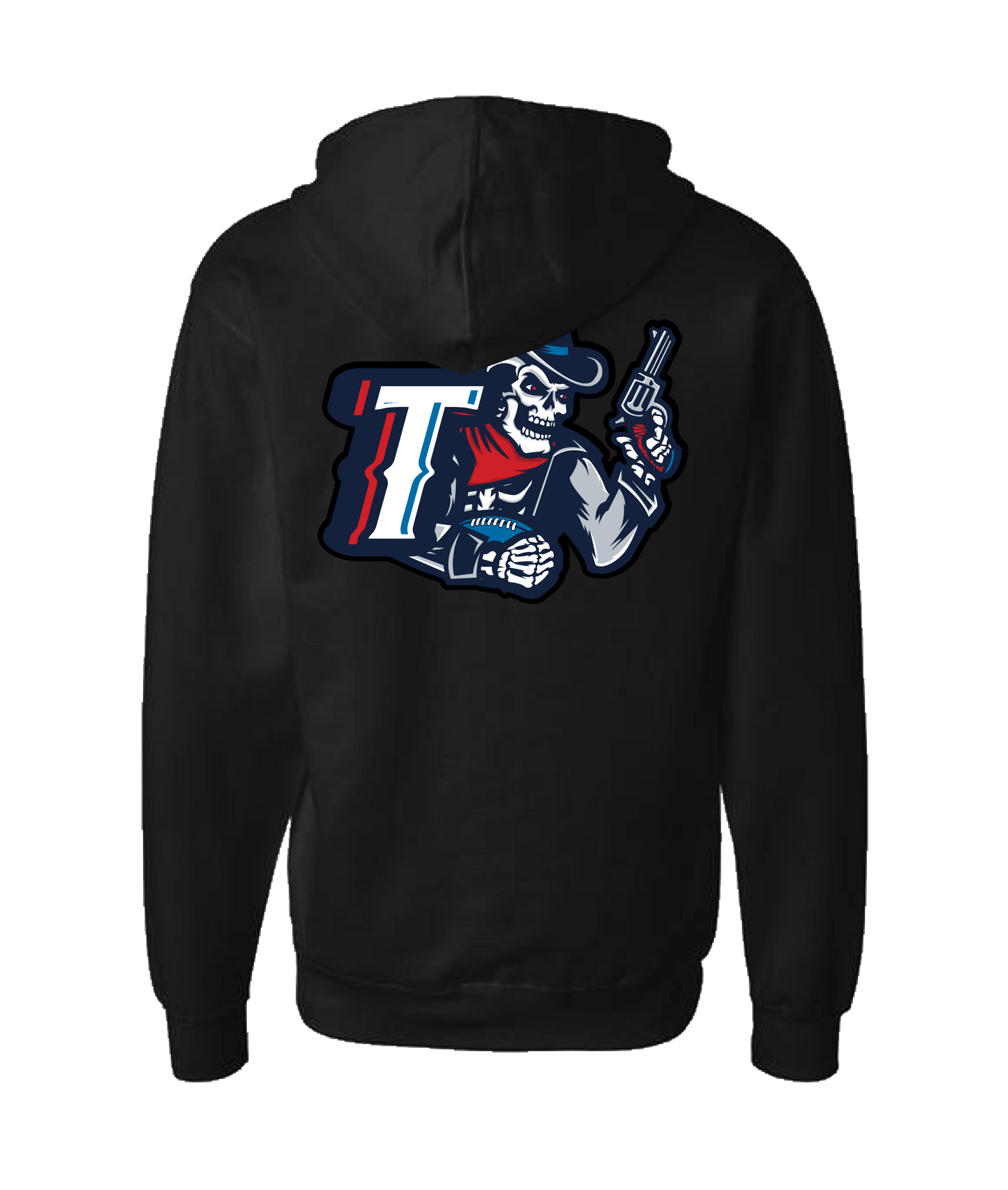 Triad Outlaws Saloon - DESIGN 1 - Black Zip Up Hoodie