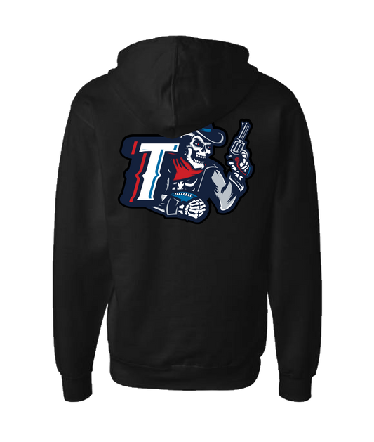 Triad Outlaws Saloon - DESIGN 1 - Black Zip Up Hoodie