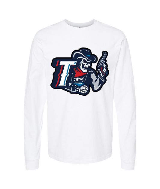 V-TROSTOP - DESIGN 1  - White Long Sleeve T