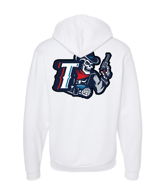 Triad Outlaws Saloon - DESIGN 1 - White Zip Up Hoodie