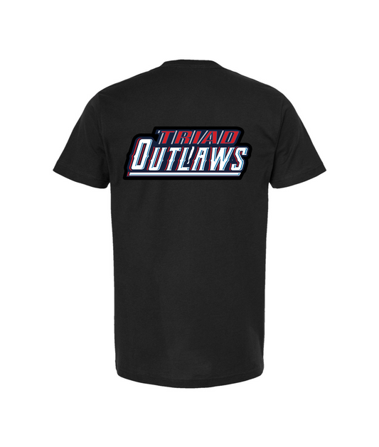 Triad Outlaws Saloon - DESIGN 2 - Black T Shirt