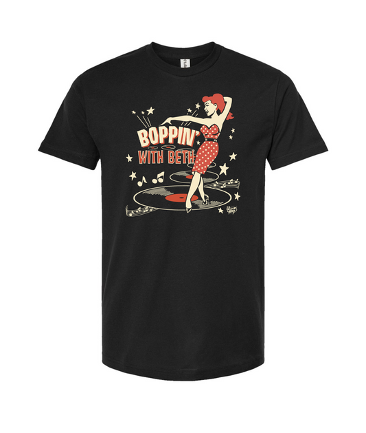 Team Riley Radio - Boppin' With Beth - T-Shirt