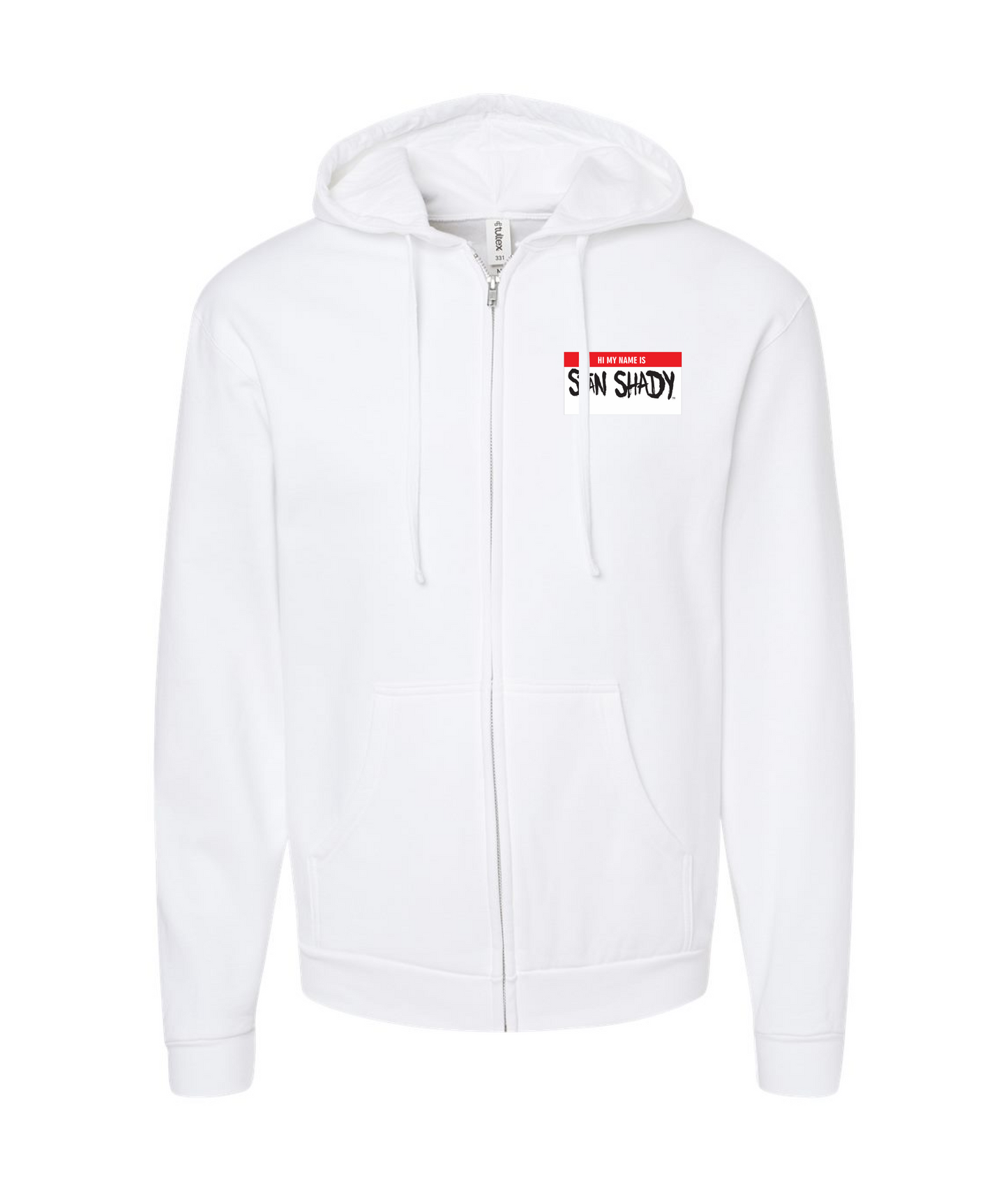 Stan Shady - Hi My Name Is (2 Sided) - White Zip Hoodie