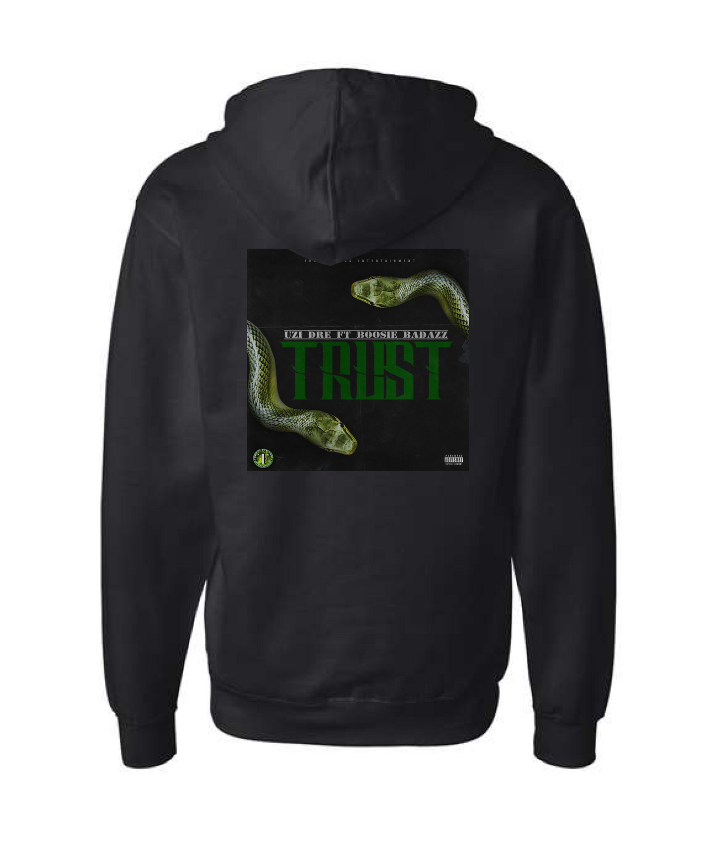 V-TRUFTOP - TRUST - Black Zip Up Hoodie