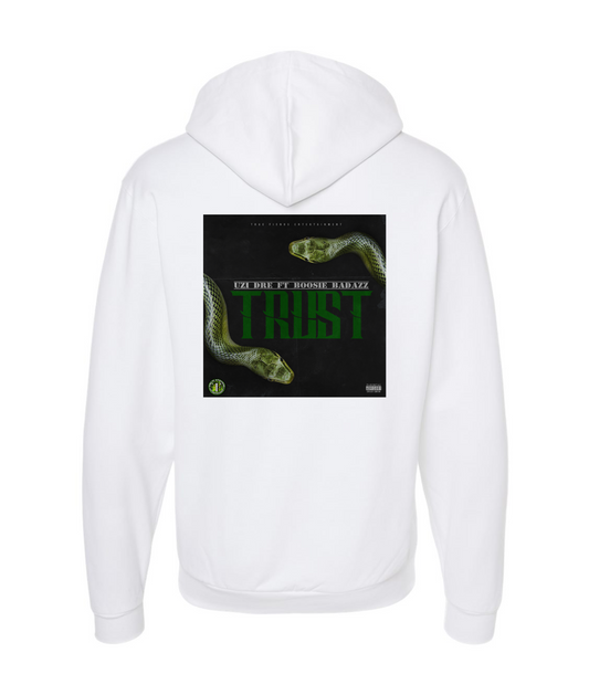 True Fiends - TRUST - White Zip Up Hoodie