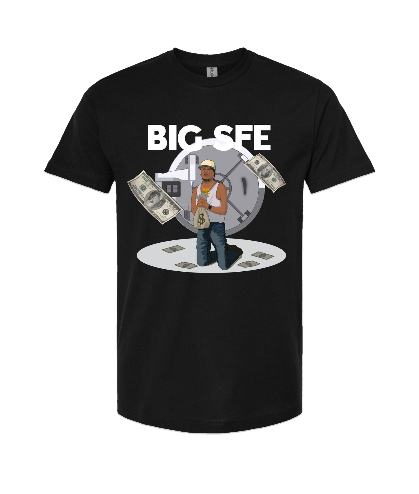 Thomas/Sfe_tdoug - BIG SFE - Black T-Shirt