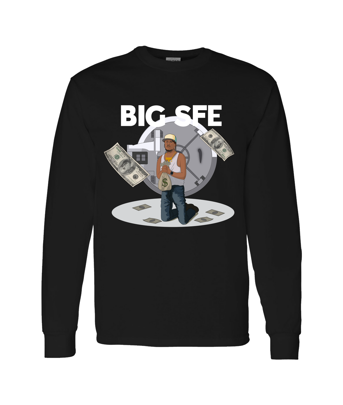 Thomas/Sfe_tdoug - BIG SFE - Black Long Sleeve T