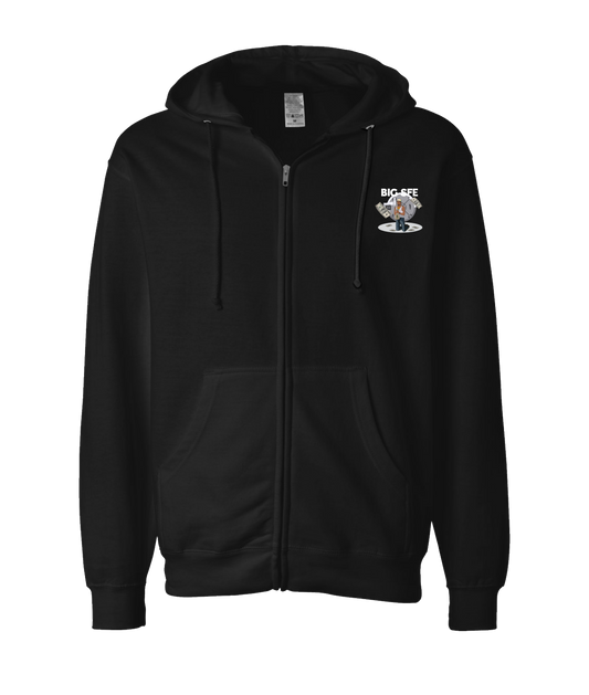 V-TSFETOP - BIG SFE - Black Zip Up Hoodie