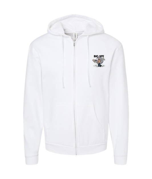 V-TSFETOP - BIG SFE - White Zip Up Hoodie