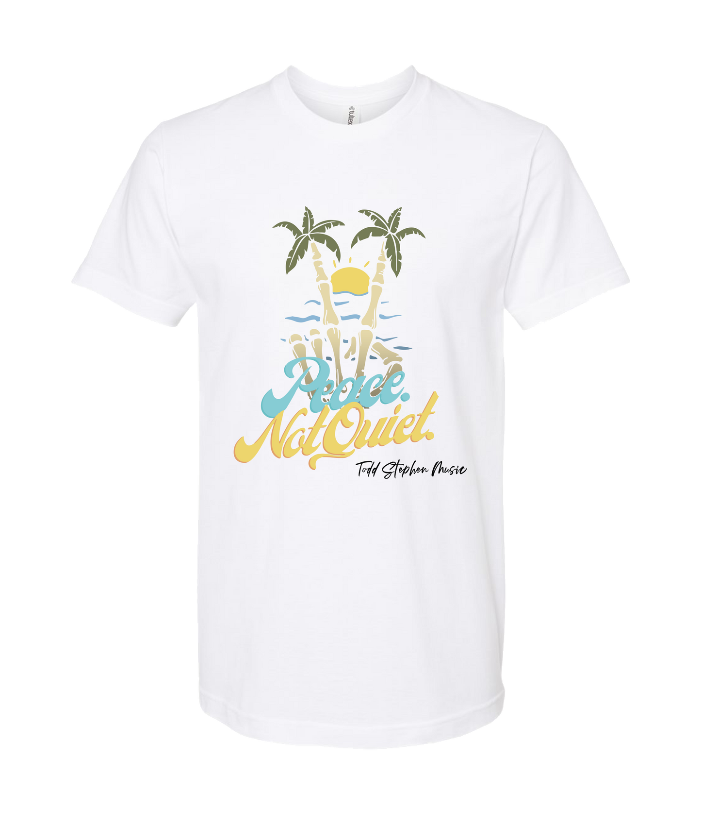 Todd Stephen Music - Todd Stephen Beach Rock 2 - White T Shirt