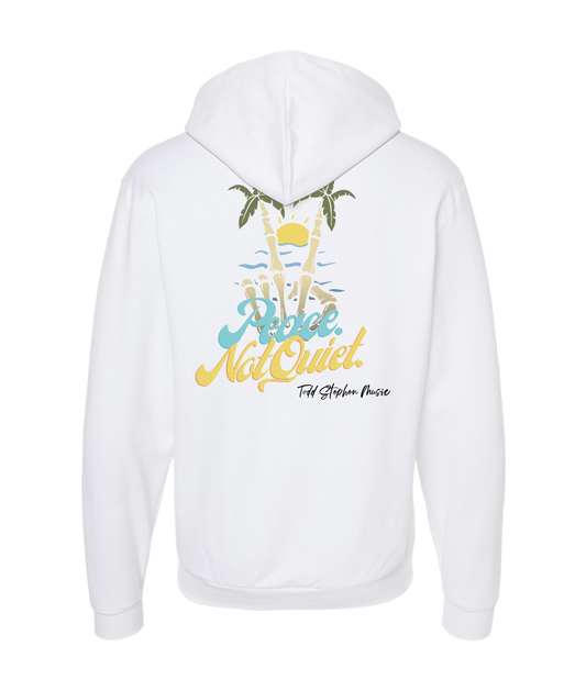Todd Stephen Music - Todd Stephen Beach Rock 2 - White Zip Up Hoodie