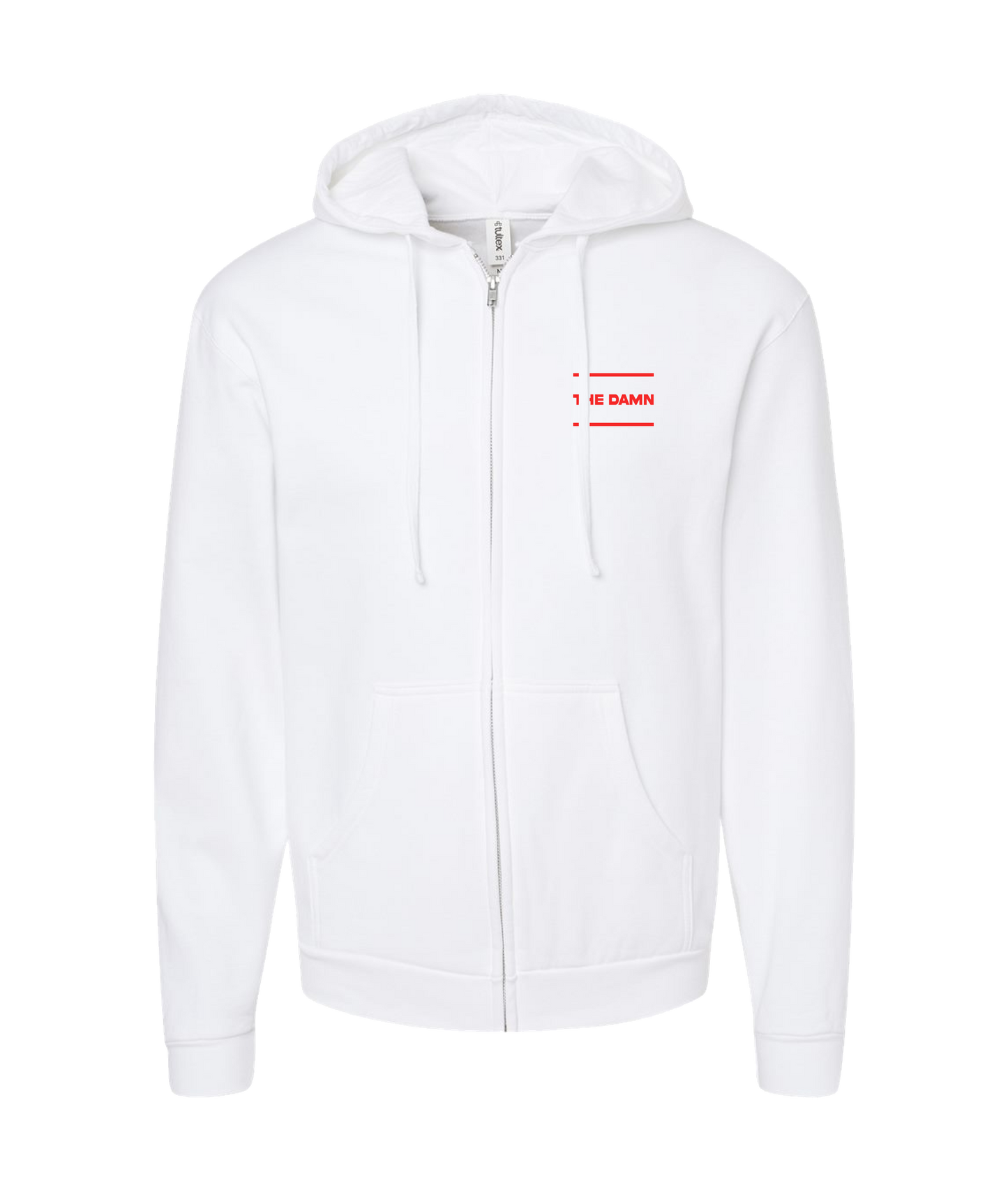 The Sportsocracy - The Damn - White Zip Up Hoodie