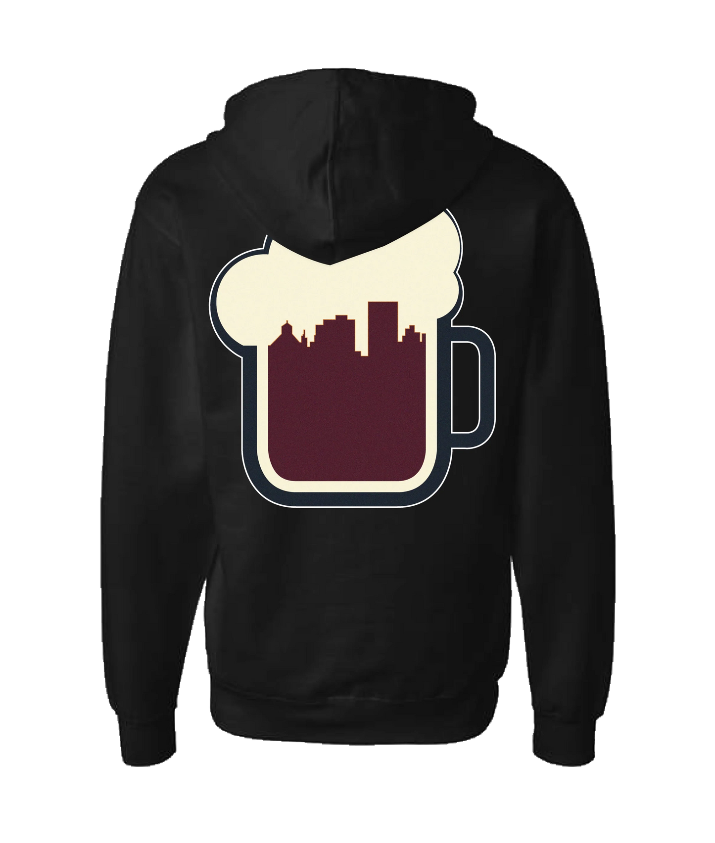 The Sportsocracy - BEER - Black Zip Up Hoodie