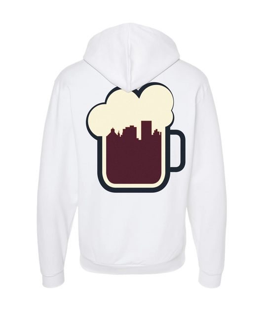 The Sportsocracy - BEER - White Zip Up Hoodie