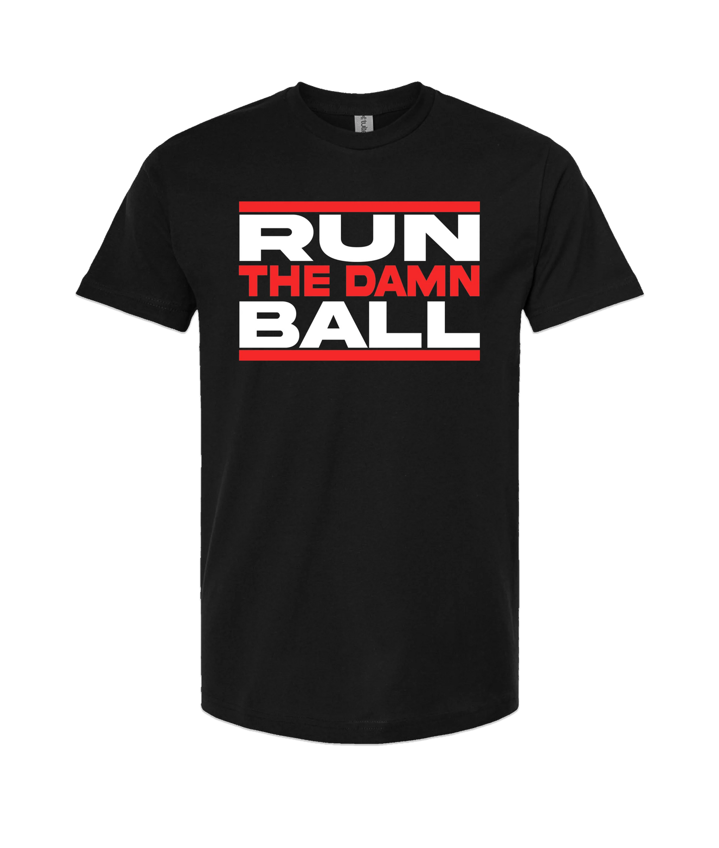The Sportsocracy - Run The Damn Ball - Black T-Shirt