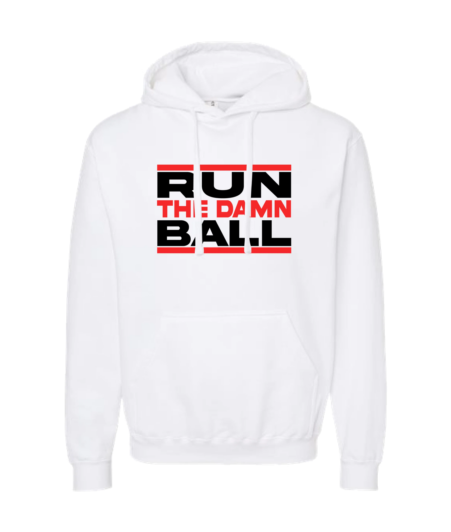 The Sportsocracy - Run The Damn Ball - White Hoodie