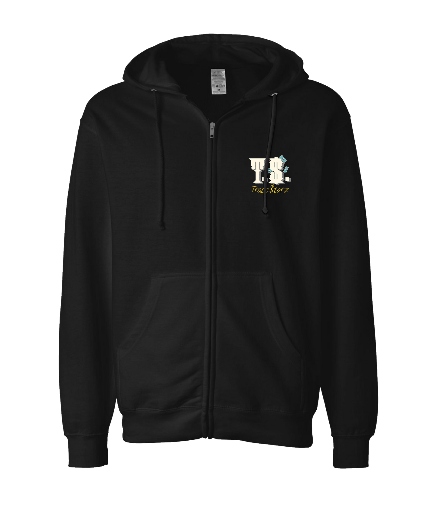 TraccStarz - Money - Black Zip Up Hoodie