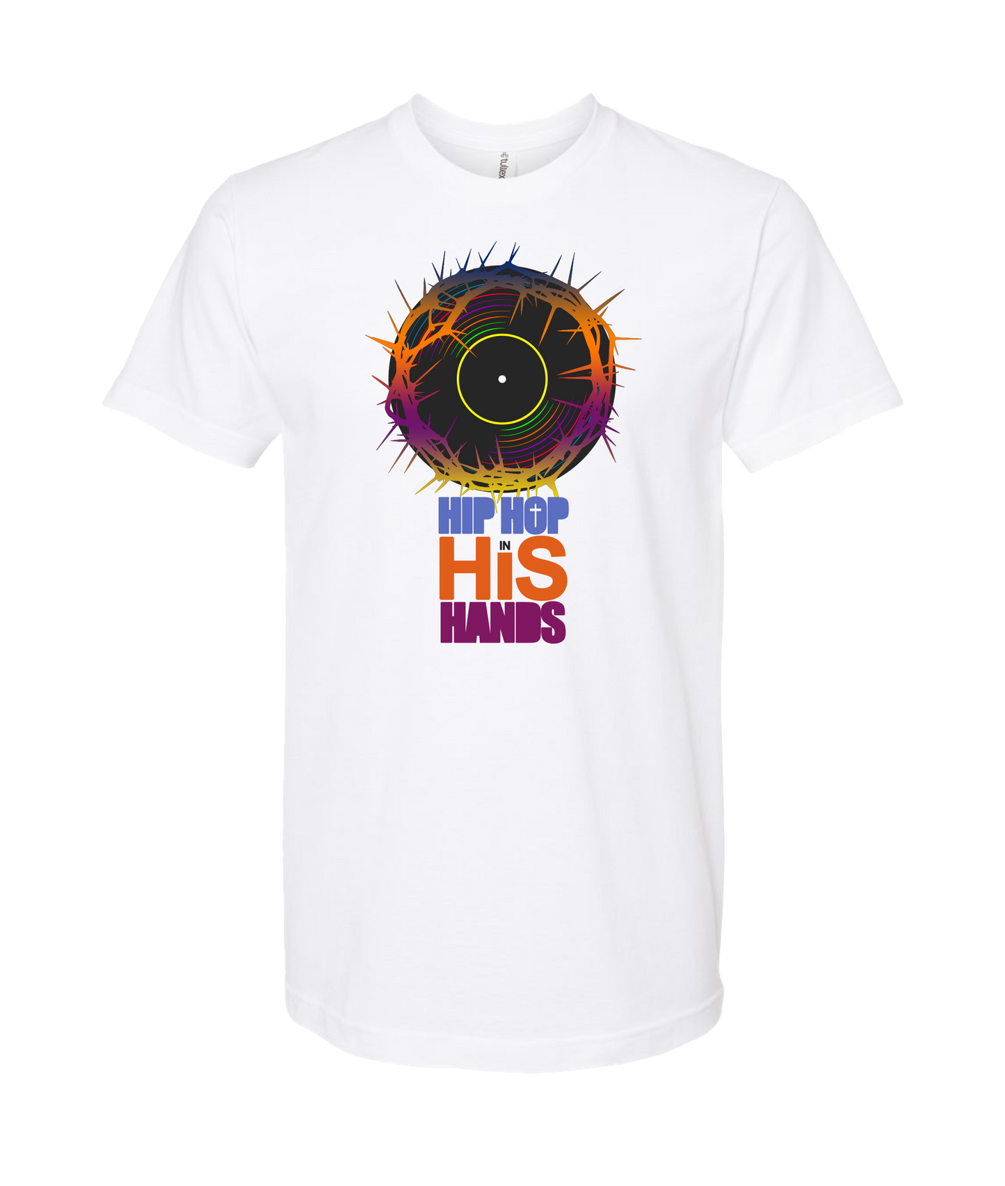 theschirtz - Hip Hop in His Hands - White T-Shirt