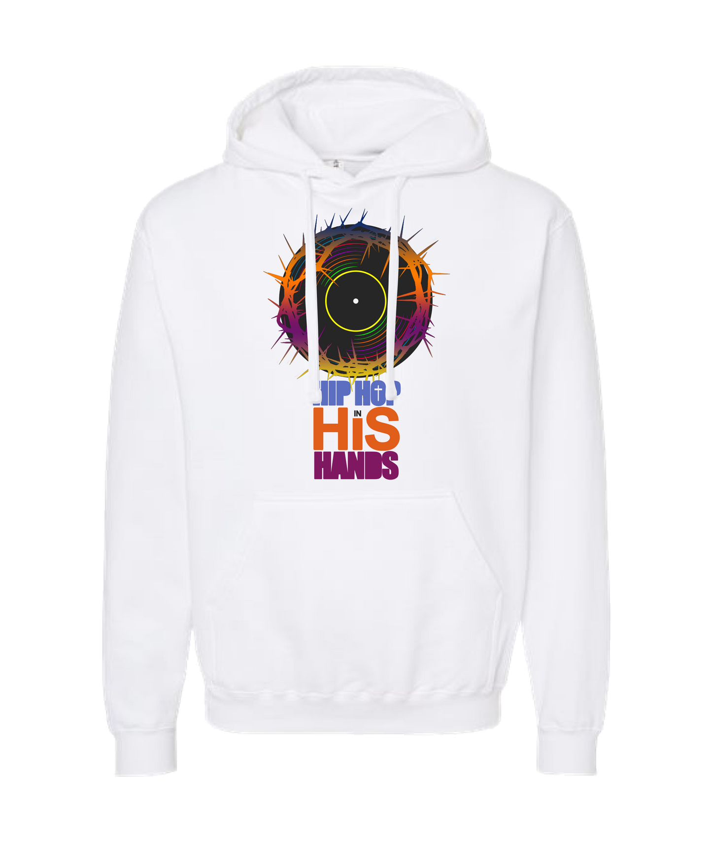 theschirtz - Hip Hop in His Hands - White Hoodie