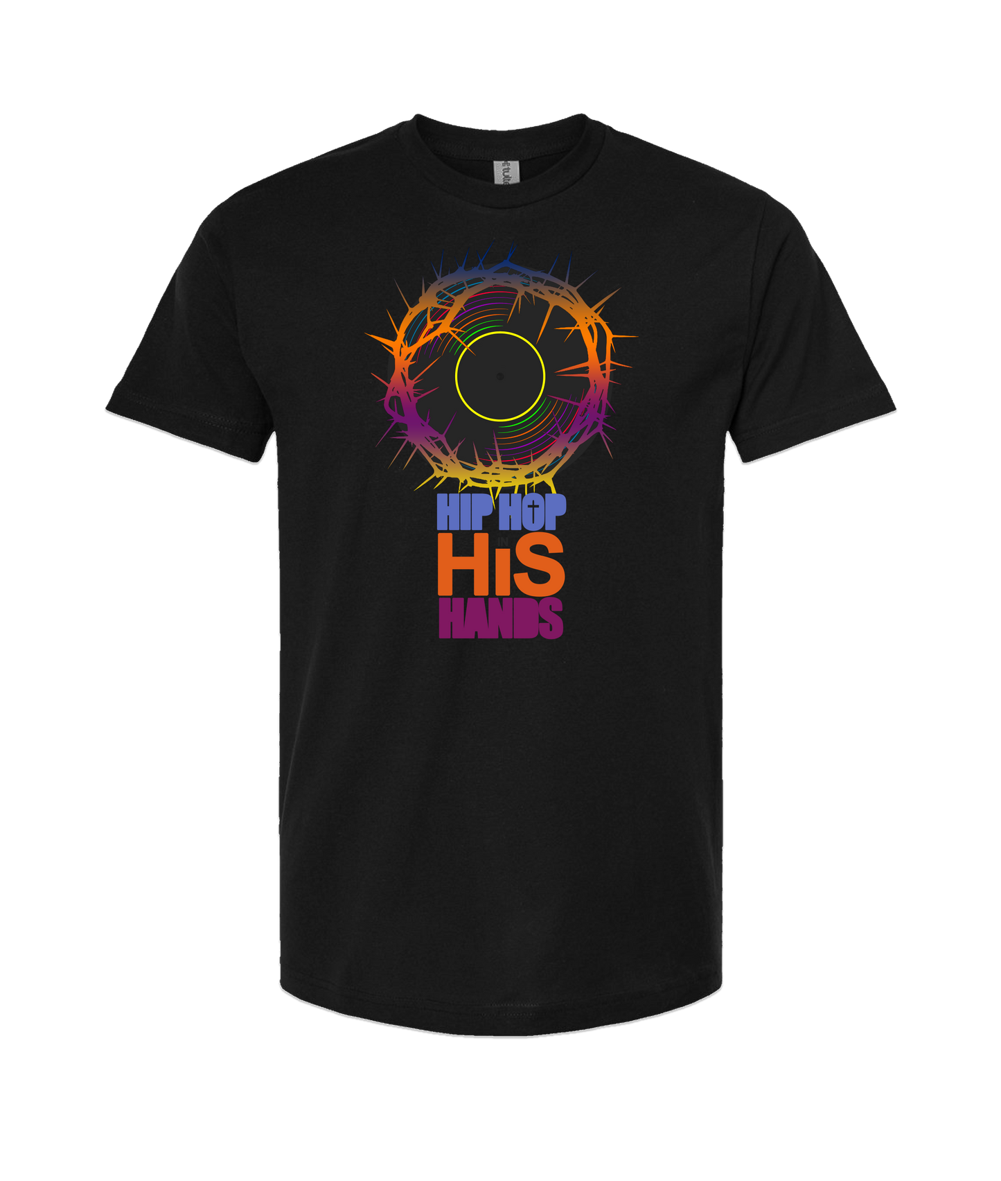 theschirtz - Hip Hop in His Hands - Black T Shirt