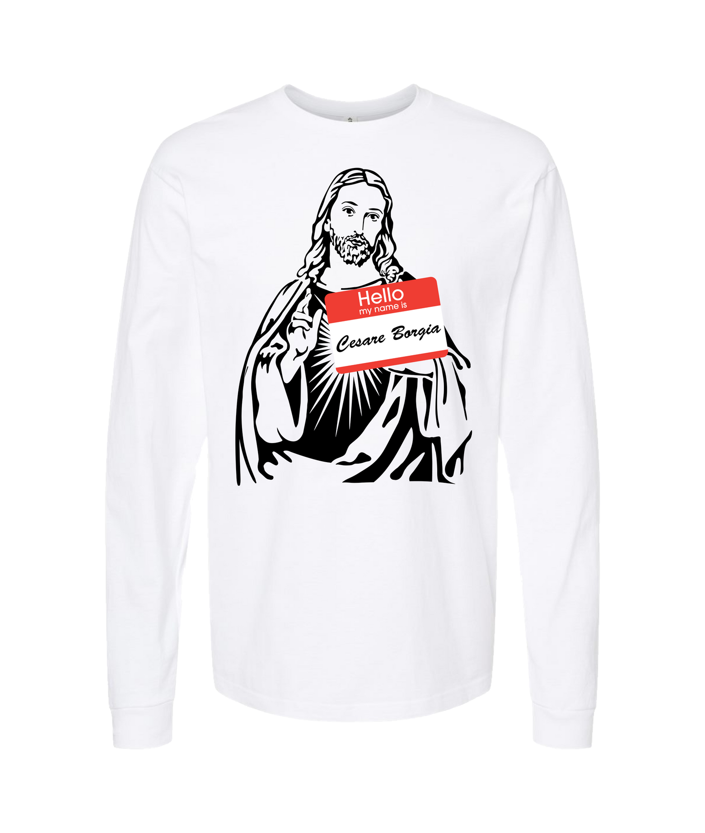 theschirtz - Cesare Borgia - White Long Sleeve T