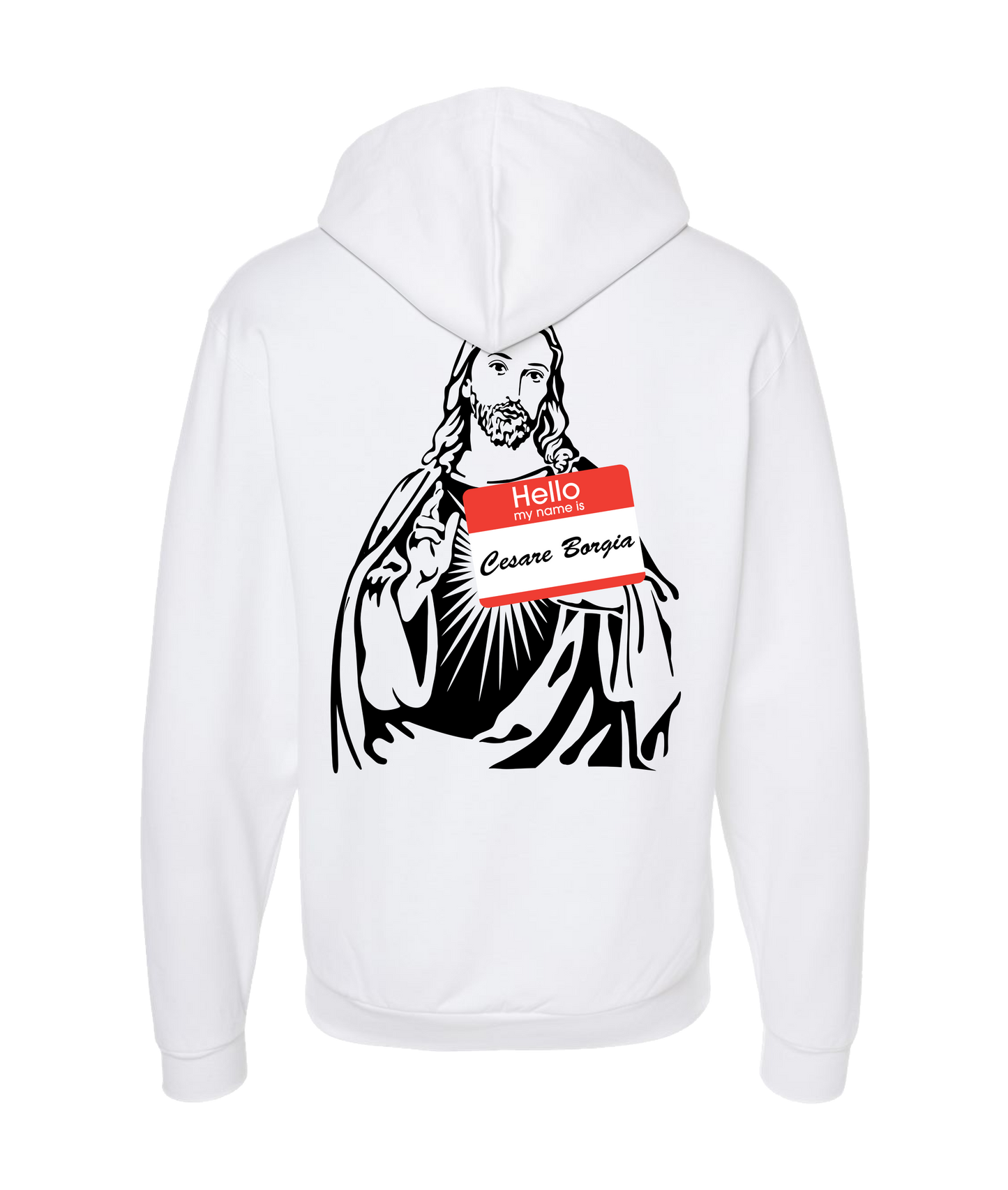 theschirtz - Cesare Borgia - White Zip Up Hoodie