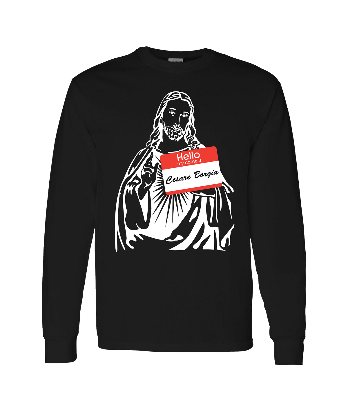 theschirtz - Cesare Borgia - Black Long Sleeve T