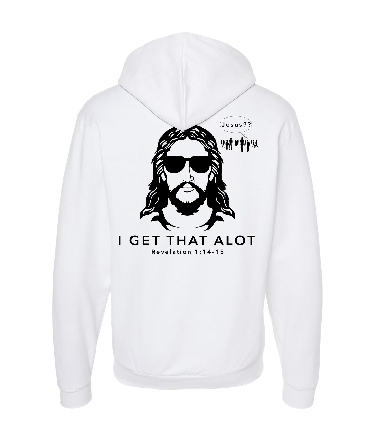 theschirtz - I get that alot - White Zip Up Hoodie